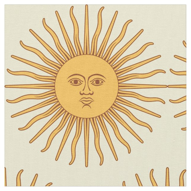 Sun face Art Illustration Thunder_Cove Stoff (Nahaufnahme)