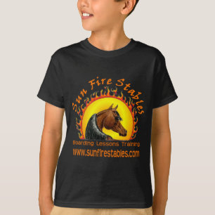 Sun-Feuer-Stall-Logo auf Front T-Shirt