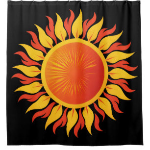 Sun Fire Duschvorhang