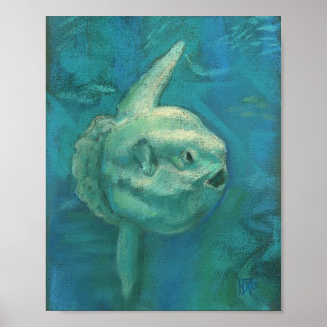 Sun Fish, Mola Mola Ocean Underwater Animes Art P Poster (Vorne)