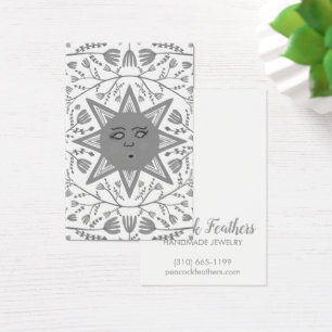 Sun & Floral Earring Necklace Juwelier Display Car