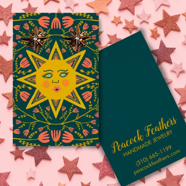 Sun & Floral Earring Necklace Juwelier Display Car (Von Creator hochgeladen)