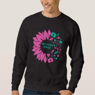Sun Flower Niedlich Nurse Liebe Nurse Sweatshirt