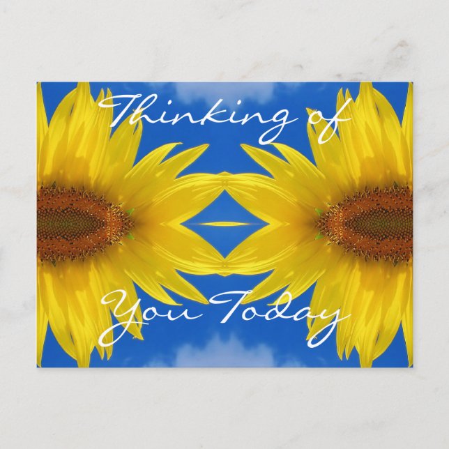 Sun Flower Postcard Postkarte (Vorderseite)