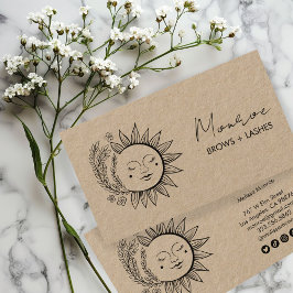 Sun FlowersBoho Line Kunst, Dichtung und Musik Visitenkarte