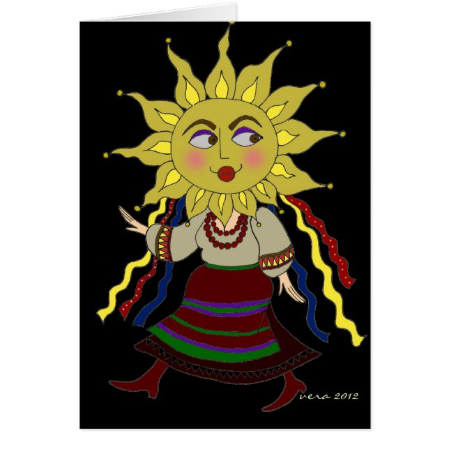Sun-Frauen-Ukrainer-Volkskunst (Vorne)