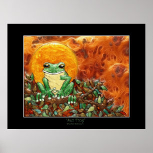 SUN FROG Art Poster