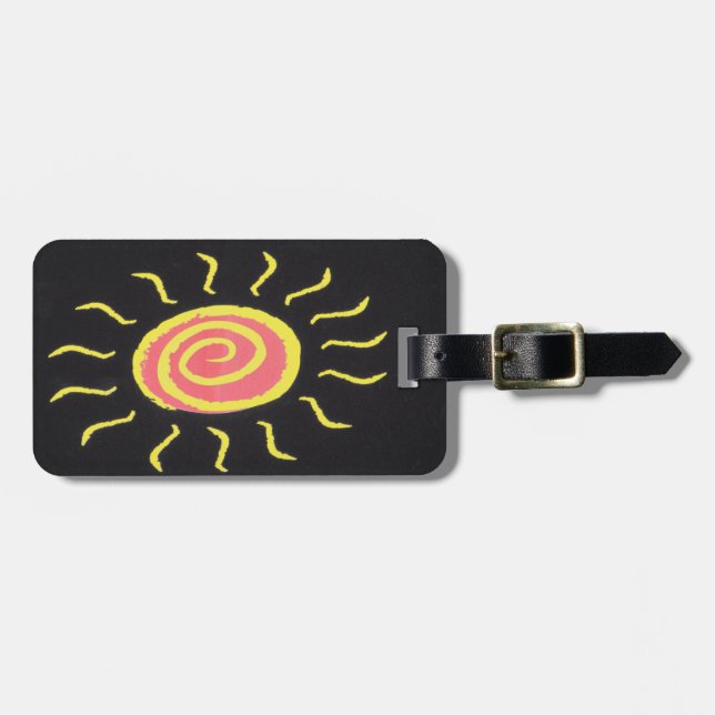 Sun-Gepäckmarke Gepäckanhänger (Vorderseite horizontal)