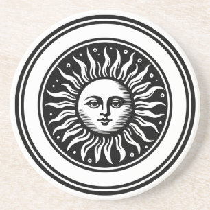 Sun-Gesicht 02 Getränkeuntersetzer