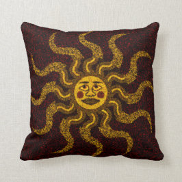 Sun-Gesicht dekorative Drehkissen Kissen