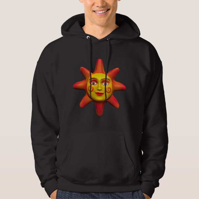 Sun-Gesicht Hoodie (Vorderseite)