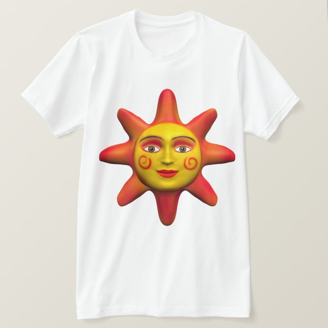 Sun-Gesicht T-Shirt (Design vorne)