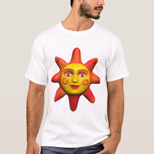 Sun-Gesicht T-Shirt (Vorderseite)