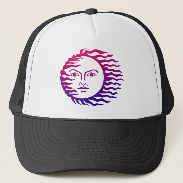 Sun-Gesicht Truckerkappe (Vorderseite)