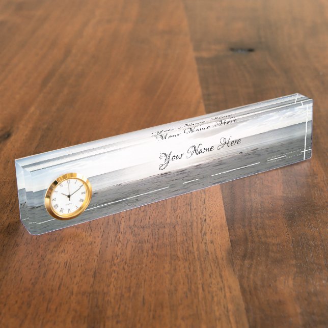 Sun Glory am Beach Desk Name Plate Namensplakette (Seite)
