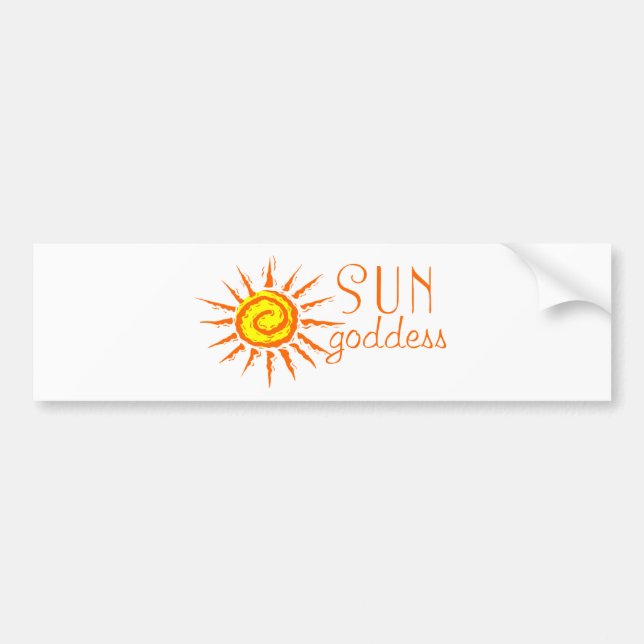 Sun Goddess Autoaufkleber (Vorne)
