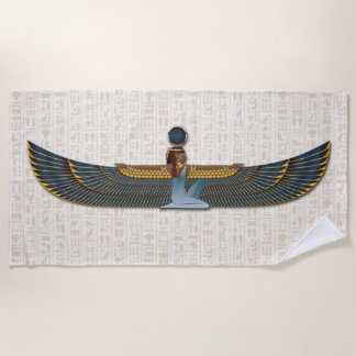 Sun Goddess Beach Towel Goddess Isis Strandtuch
