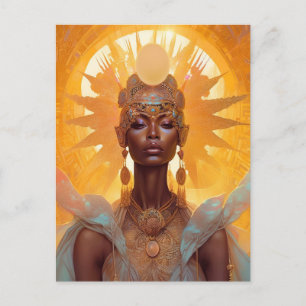 Sun Goddess Fantasy Art Postkarte
