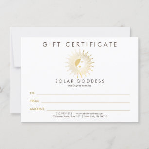 Sun Goddess Girl Logo Spray Tanning Geschenkkarte