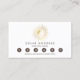 Sun Goddess Girl Logo Spray Tanning Loyalty Treuekarte