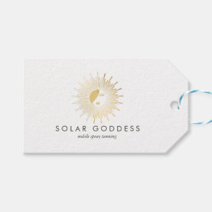 Sun Goddess Girl Logo Spray Tanning Salon Geschenkanhänger