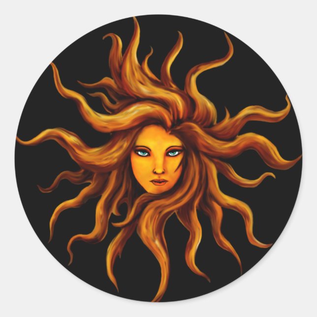 Sun Goddess Sticker (Vorderseite)