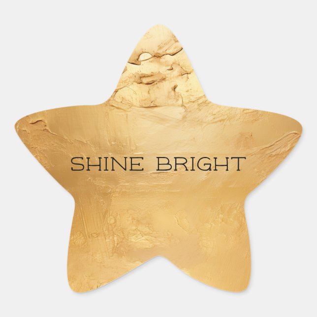 Sun Gold Stern-Aufkleber (Vorderseite)