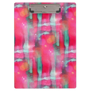 Sun-greller Glanz abstrakter gemalter Watercolor Klemmbrett