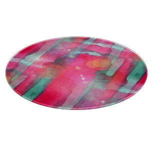 Sun-greller Glanz abstrakter gemalter Watercolor Schneidebrett