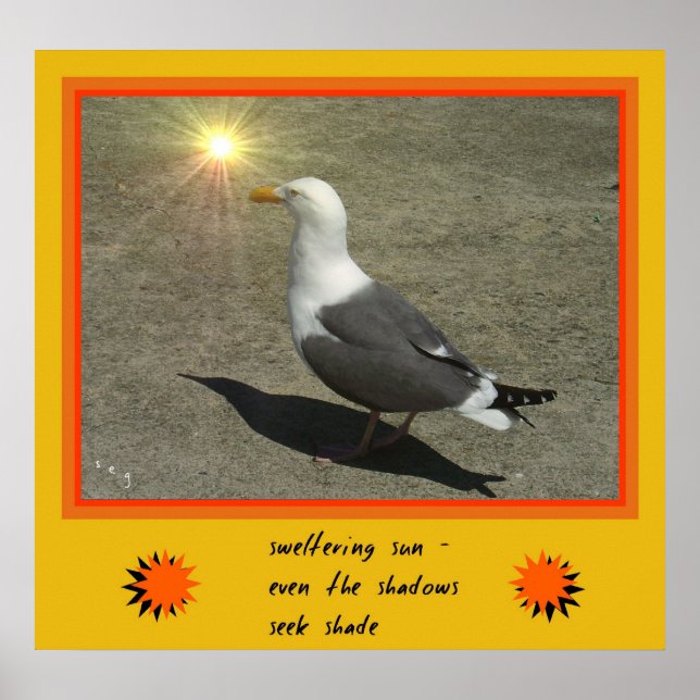 Sun Haiku Art Print Poster (Vorne)