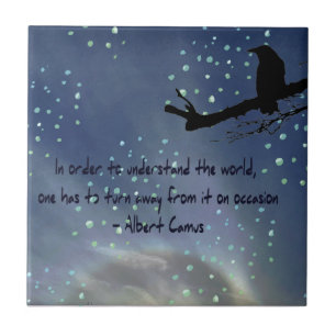 Sun Halo Snow mit einer Raven-Keramik Fliese