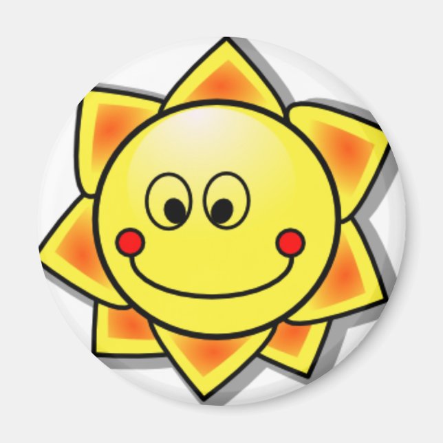 Sun Happy Sun Magnet (Vorne)