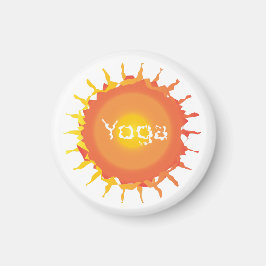 Sun Hot Yoga Magnet