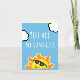 Sun-Illustration "Du bist mein Sonnenschein" | Nie Dankeskarte