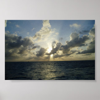 Sun in Grand Cayman Poster