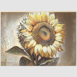 Sun in Sunflower Modern Art Collection Seidenpapier