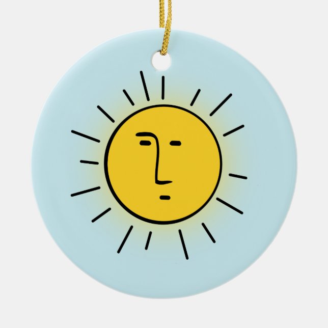 Sun Keramik Ornament (Vorne)