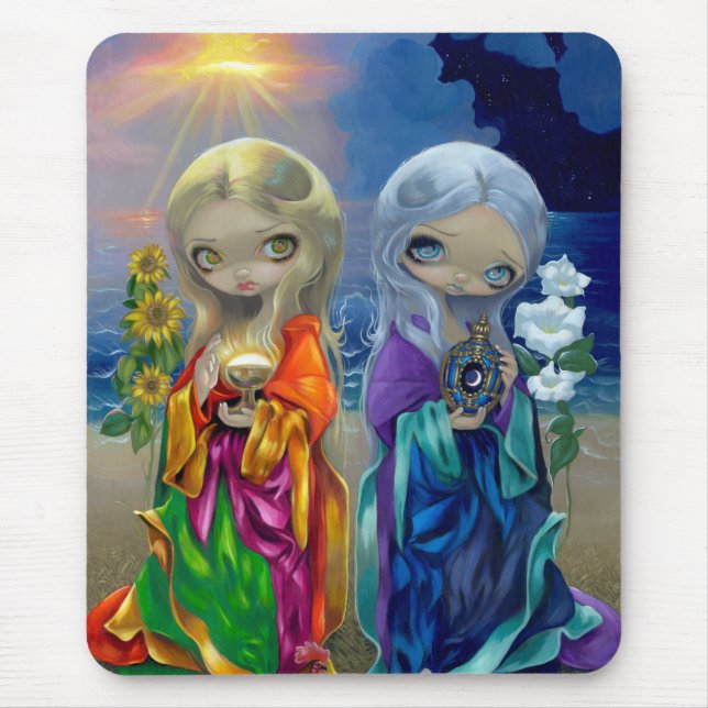 "Sun-Kind und Mond-Kind" Mousepad (Vorne)