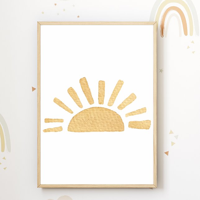 Sun Kinderzimmer Poster Boho Kinder Zimmerdekor (Von Creator hochgeladen)