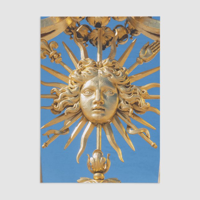 Sun King am Goldenen Tor zum Schloss Versailles Seidenpapier (Von Creator hochgeladen)