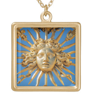 Sun King am Goldenen Tor zum Schloss Versailles Vergoldete Kette