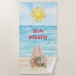 Sun Kissed Beach Handtuch mit Sonnenbad