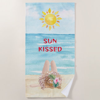 Sun Kissed Beach Handtuch mit Sonnenbad