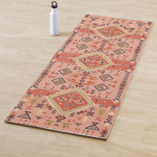 Sun-Kissed Hand-Drawn Moroccan Tribal Art Yogamatte