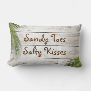 Sun Kissed Sandy Toes Salty Kisses Pillow Lendenkissen
