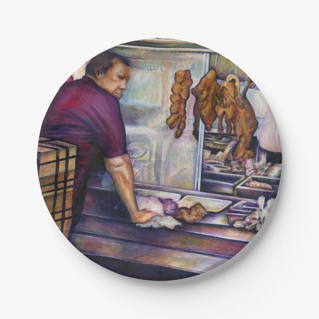 Sun Kissed Singapur Pappteller (Vorderseite)