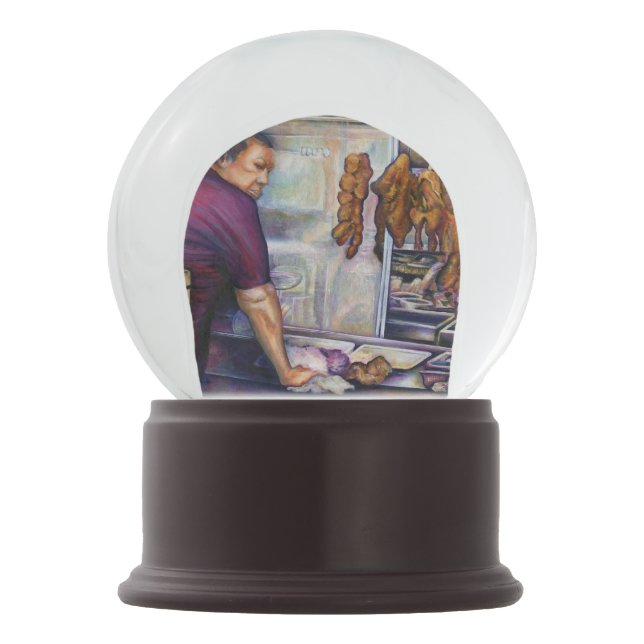 Sun Kissed Singapur Schneekugel (Vorderseite)