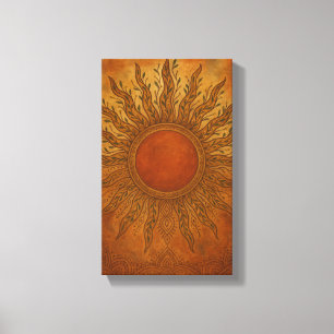 Sun Kissed Spirit - Boho Sun Leinwand Mauer Art