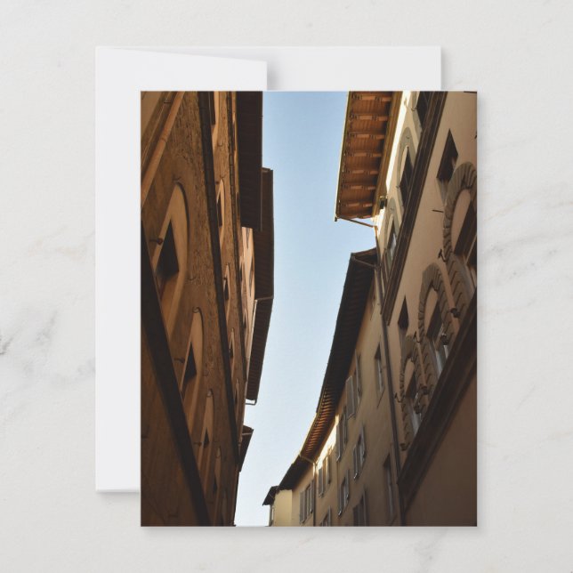 Sun-kissed Street RSVP Karte (Vorderseite)