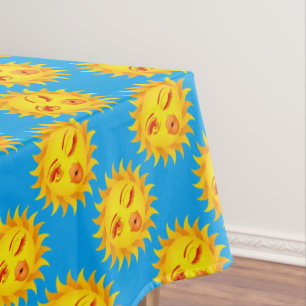 Sun Kisses emoji pattern  Tischdecke
